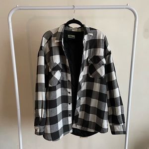 vintage black/white gingham jacket